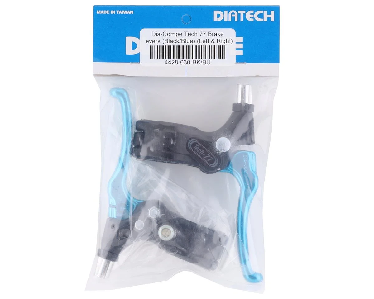 Dia-Compe Tech 77 Brake Levers (Black/Blue) (Pair) - view 2